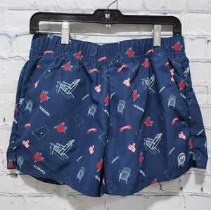 Magellan Womens Medium Classic Fit Navy Shorts Alabama